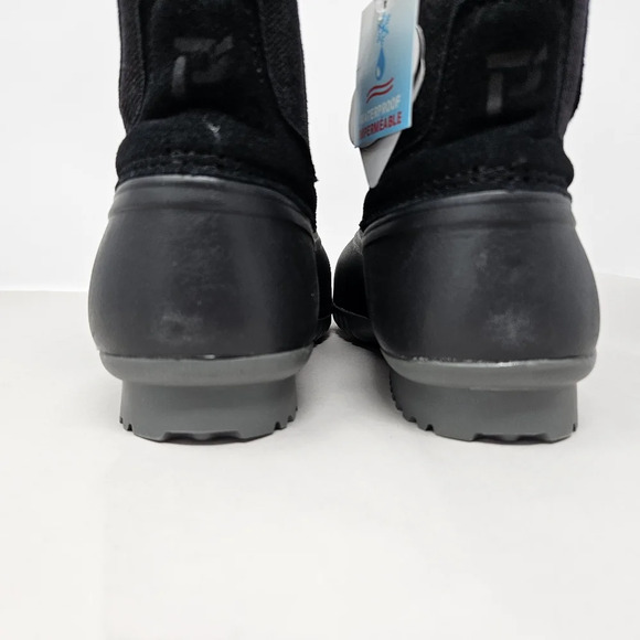 Propet Snow Insley Boots Womens Sz 7z Extra Wide Black Rubber-Leather Waterproof - Picture 4 of 12